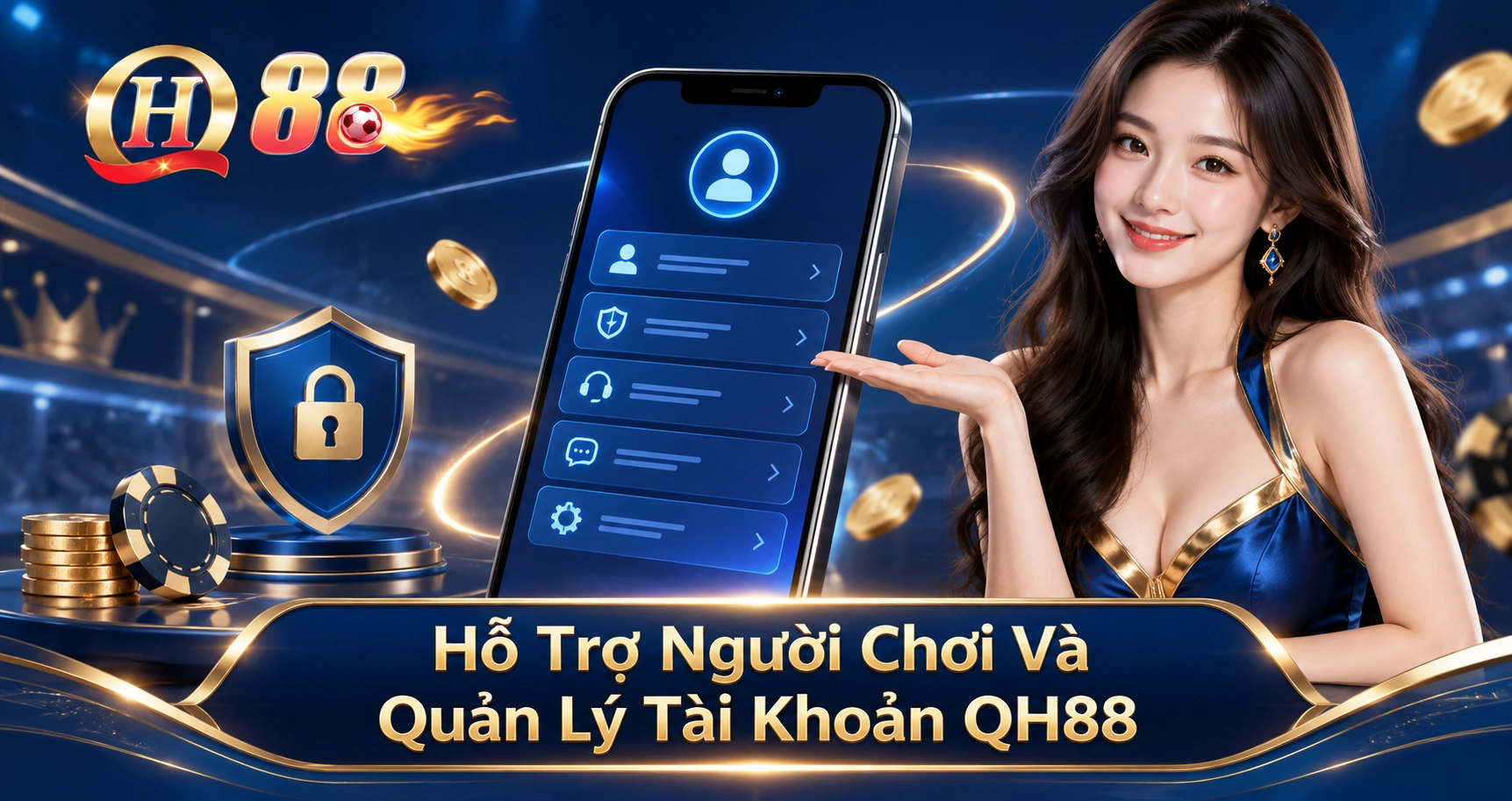 Hỗ Trợ Người Chơi Và Quản Lý Tài Khoản QH88